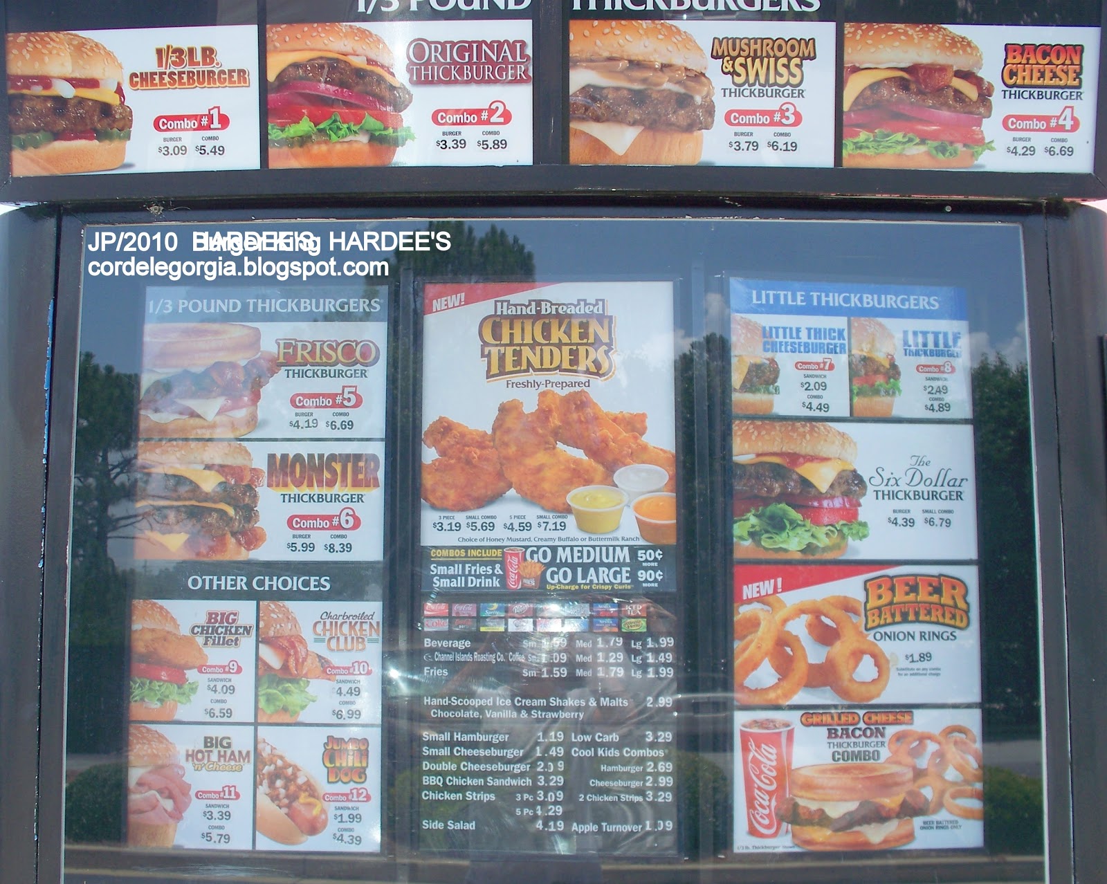 Hardee's menu 2024